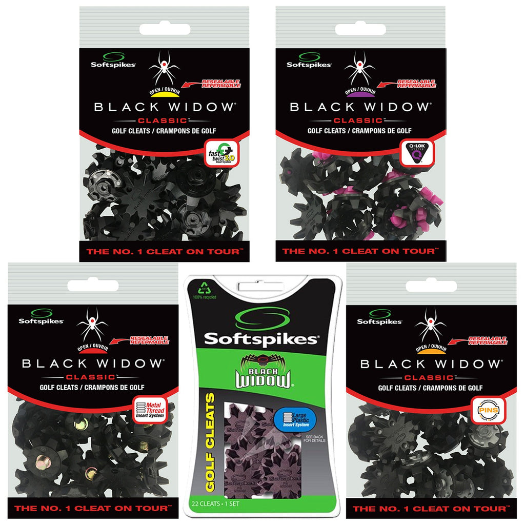 SoftSpikes Black Widow Golf Shoe Cleats