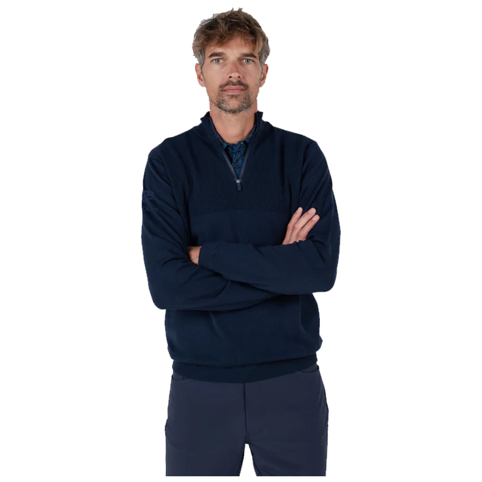 Stuburt Mens Tawny Half Zip Top