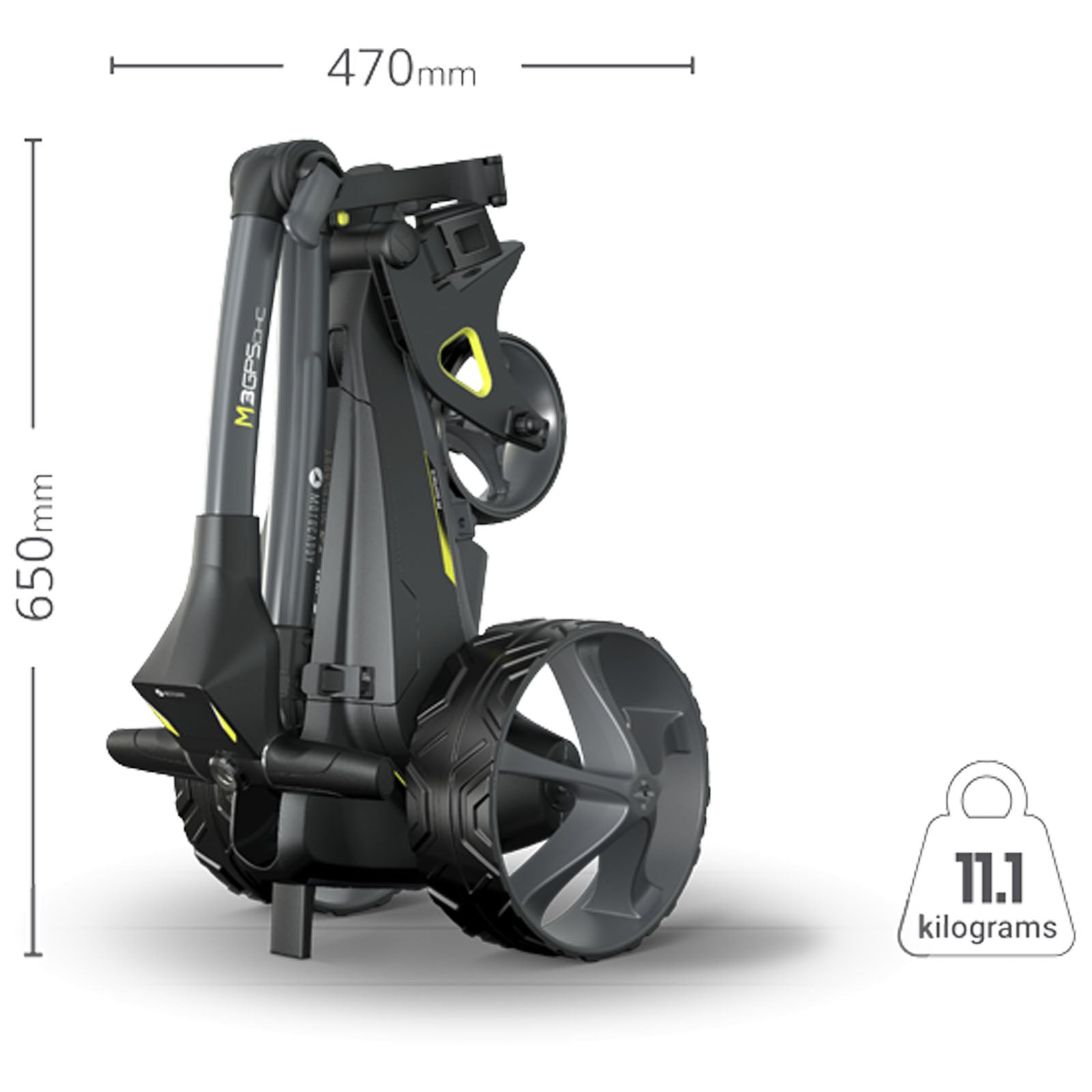 2025 Motocaddy M3 GPS DHC Electric Golf Trolley