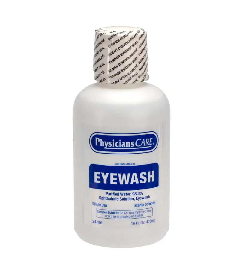 Eye Wash Solution, Sterile Isotonic Buffered Solution for Flushing & Irrigating Eyes, 16-oz Bottle