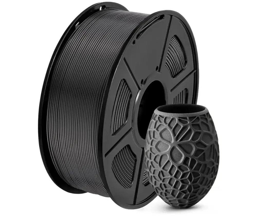 PLA 3D Printer Filament PLA Filament 1.75mm, Neatly Wound 3D Printing Filament 1.75mm, Dimensional Accuracy +/- 0.02 mm, Fit Most FDM 3D Printers, 1kg Spool (2.2lbs), Black