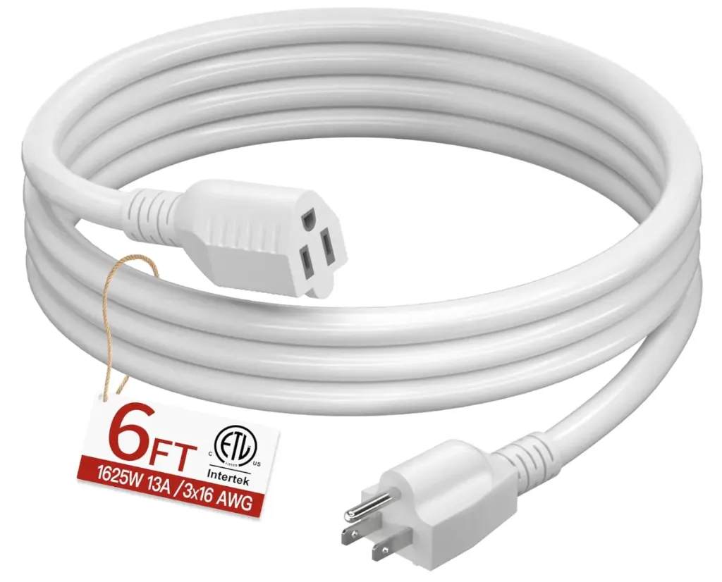 16/3 Short Extension Cord 6 FT