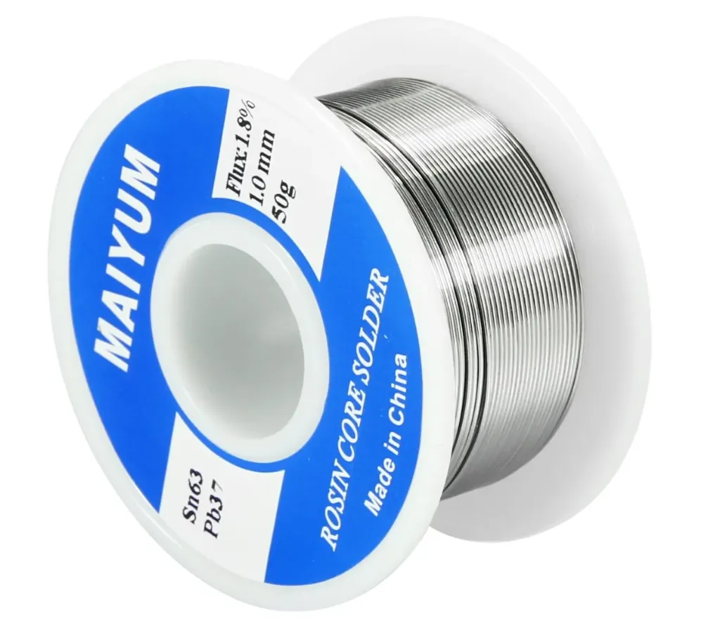 Tin Lead Rosin Core Solder Wire for Electrical Soldering (1.0mm 50g)